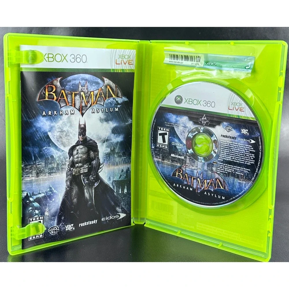 Batman Arkham Asylum Xbox 360 Game Complete‎ CIB Original Case & Manual Tested